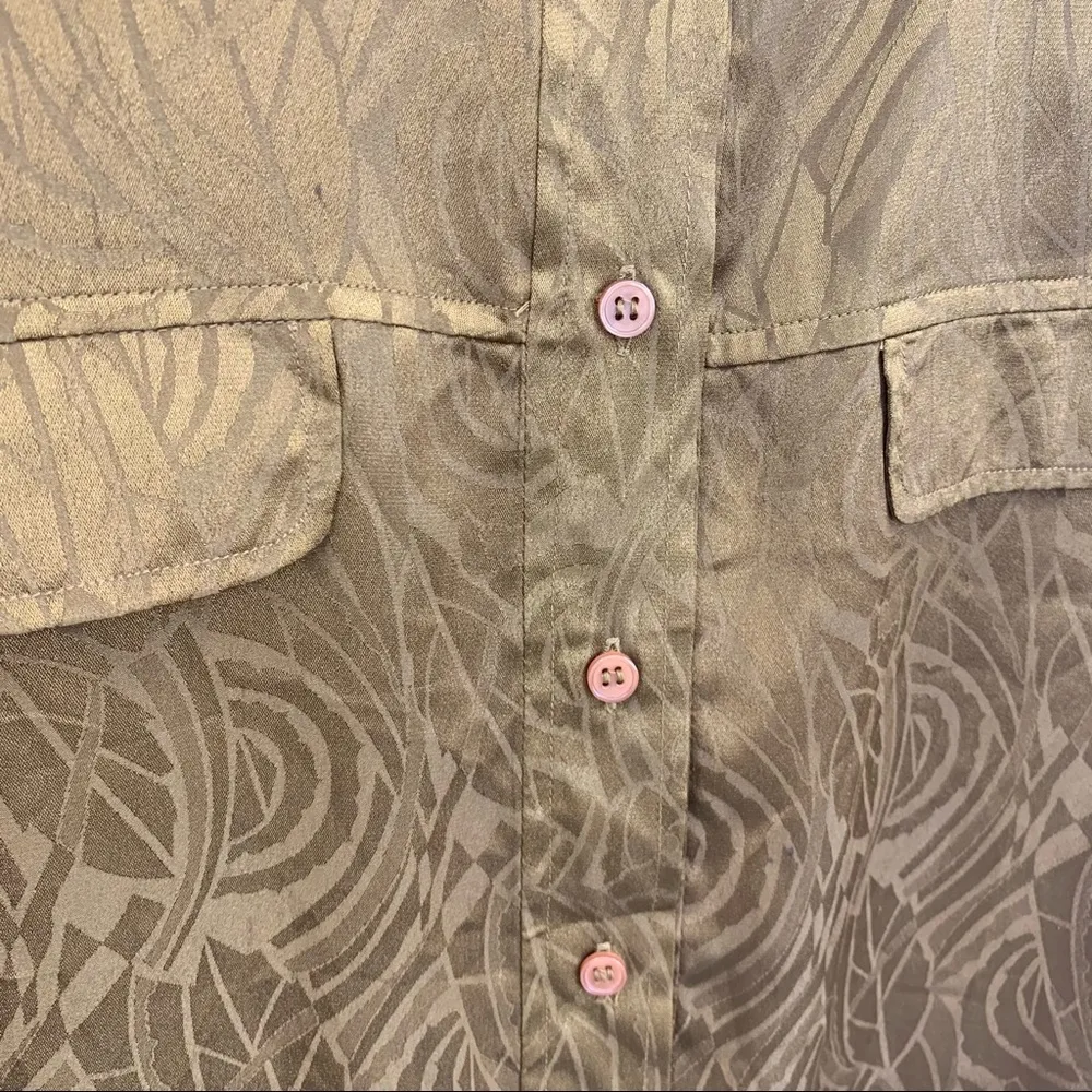 Vintage Givenchy Style Blouse Button Down Shirt 16 - Image 2