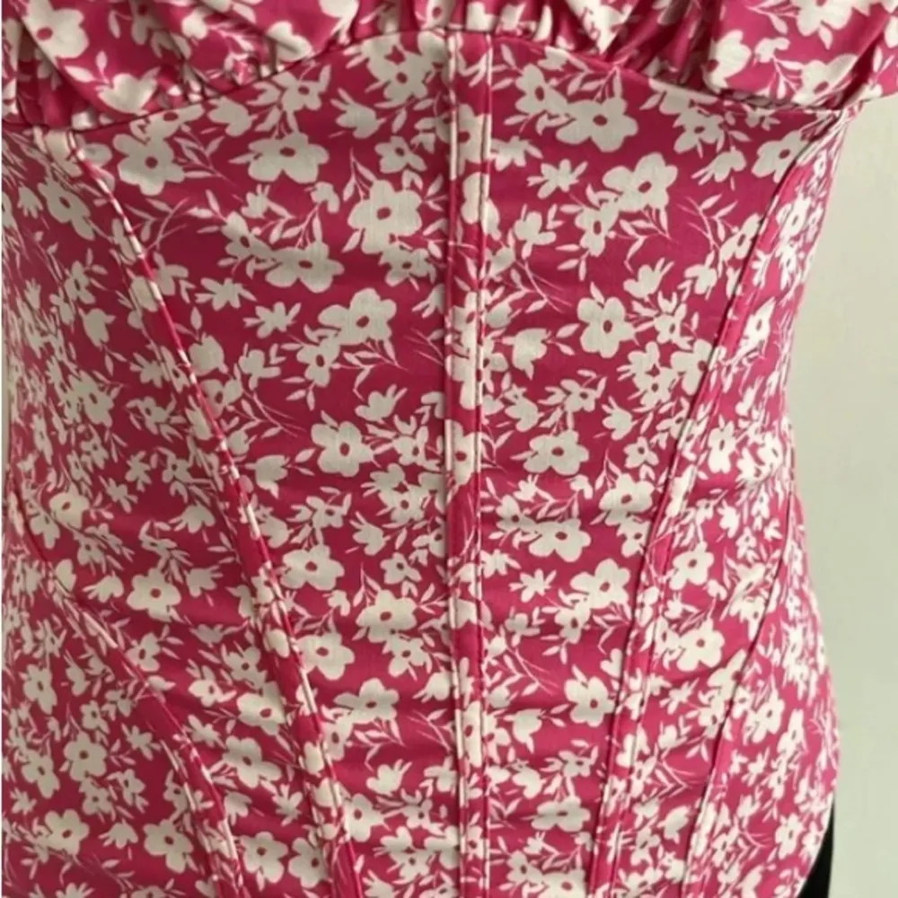Zara Floral Pink Women's Bodysuit - Image 7