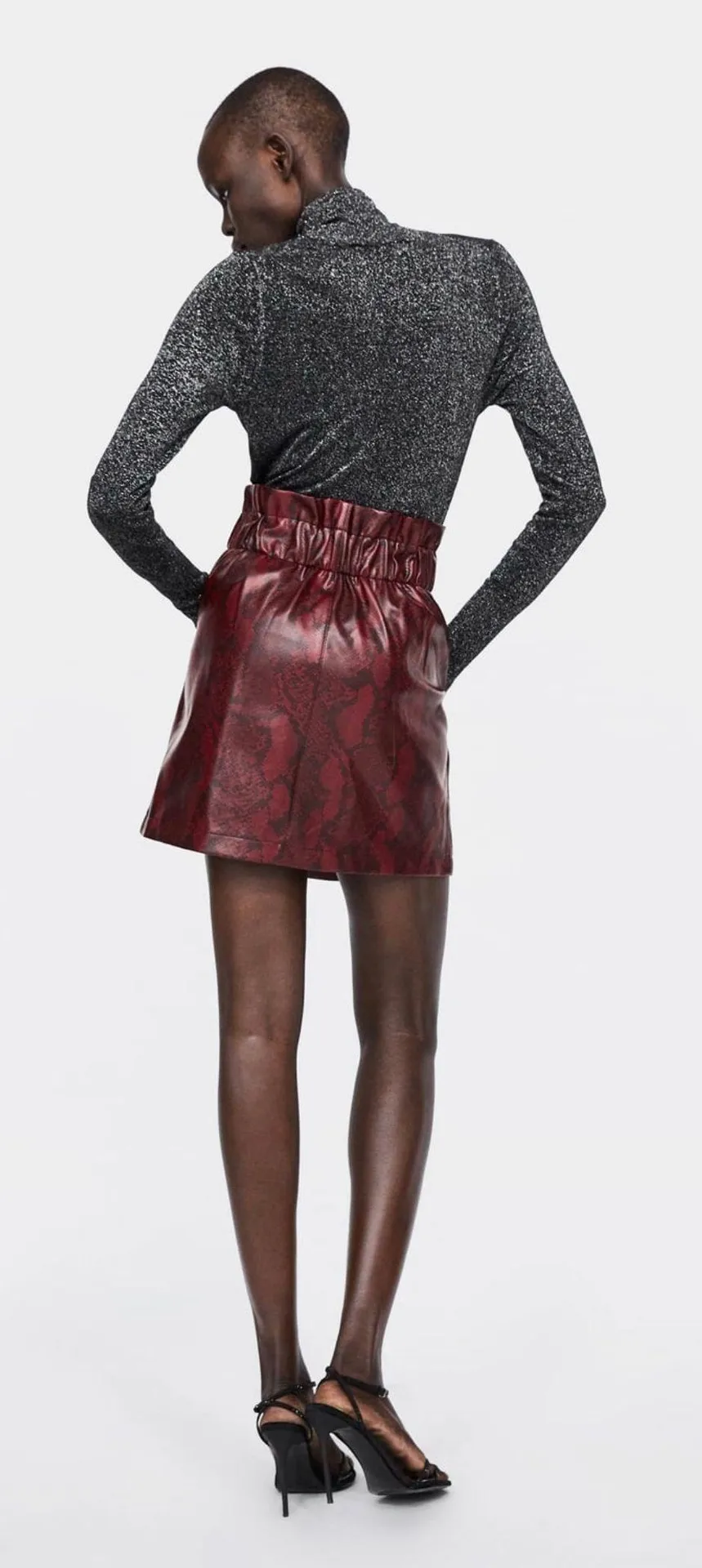 Snake Skin Print Skirt - Image 2