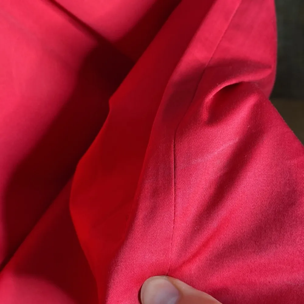 Moschino Cheap & Chic red pinup style square neck side wrap dress size 4 - Image 11