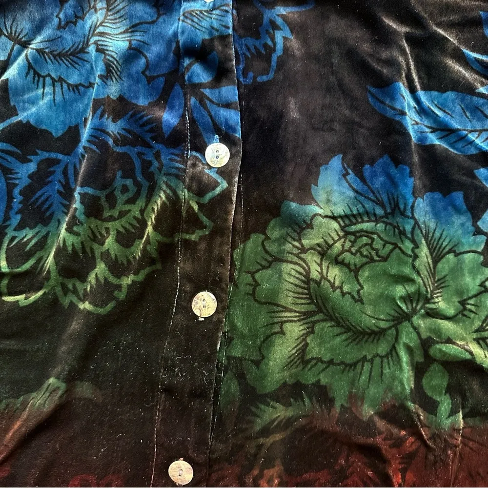 Rainbow velvet blouse - Image 8