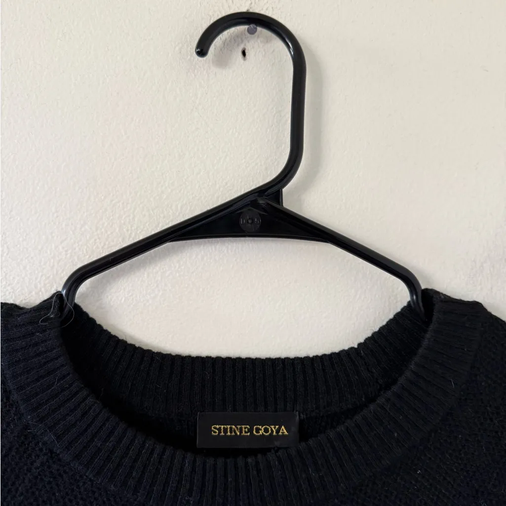 Stine Goya Magdalena Sweater in Dusk Black Size XS - Image 8