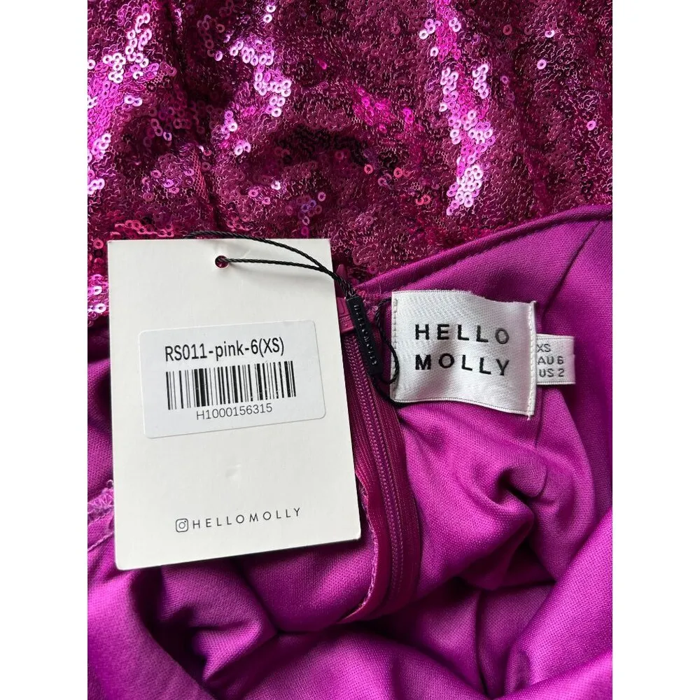 NWT Hello Molly Purple Sequin Mini Dress - Image 5