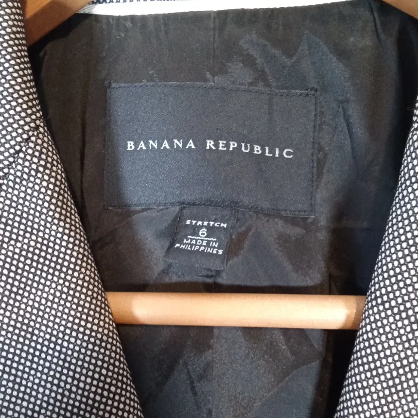 Banana Republic Textured Womens Blazer Office Work Wear (Fair Condition) 6 - Image 3