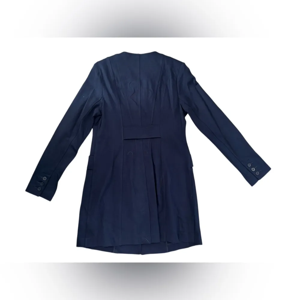 Cabi Lido Knit Jacket Navy Blue Button Up Mid-Length Coat Size M - Image 11