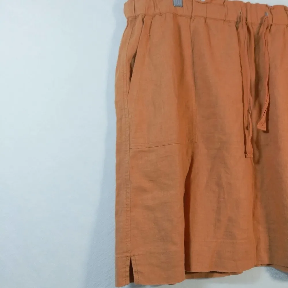 Caslon Orange Linen Casual Skirt Size XL - Image 2