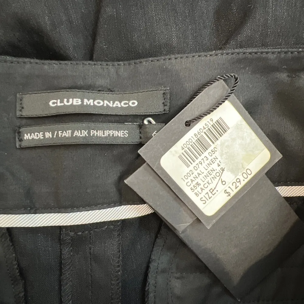 Club‎ Monaco Canal Linen Belted Crop Capri Pants - Image 5