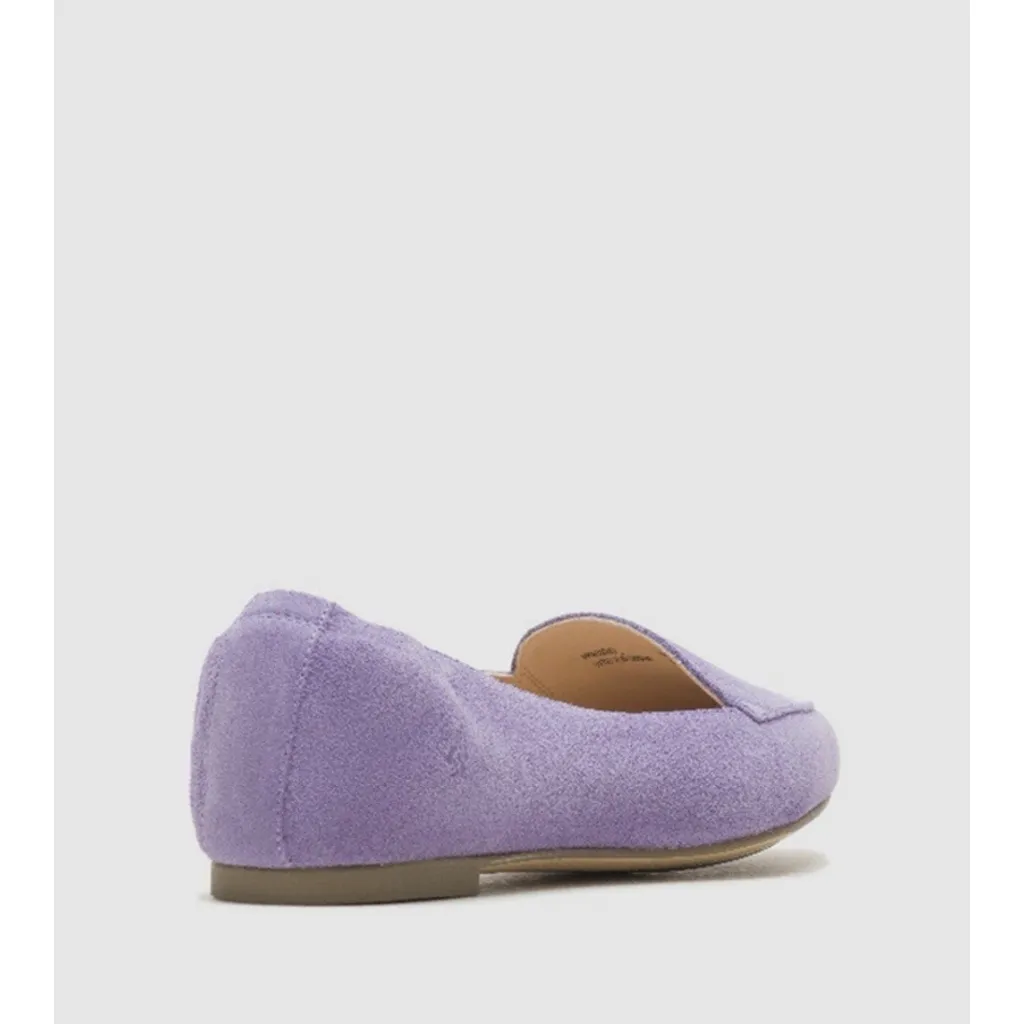 Hush Puppies Hazel Pointed Toe Ballerinas Taffy Purple Suede Flats 8 - Image 6