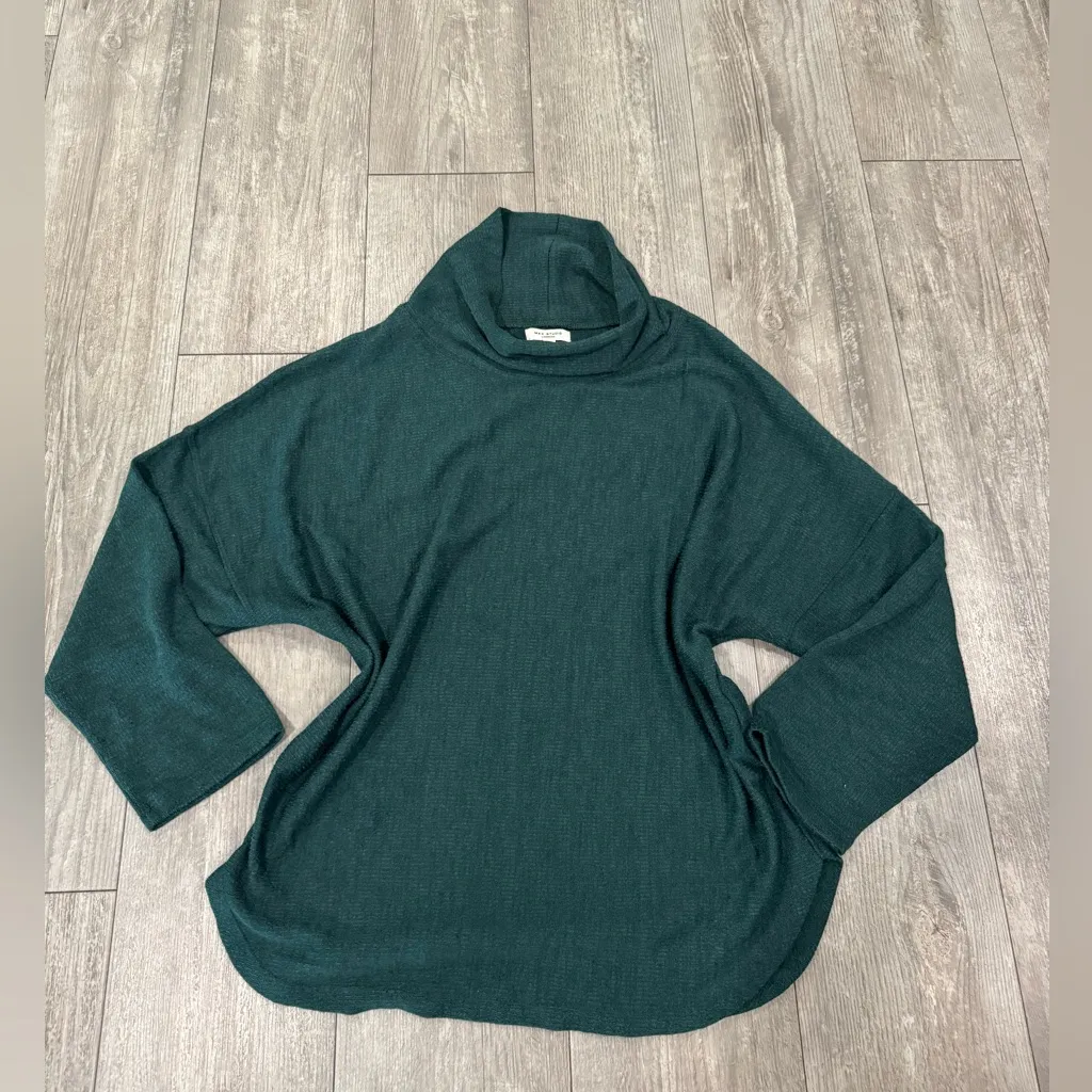 Max Studio  Dark Green Cowl Neck Sweater - Image 2