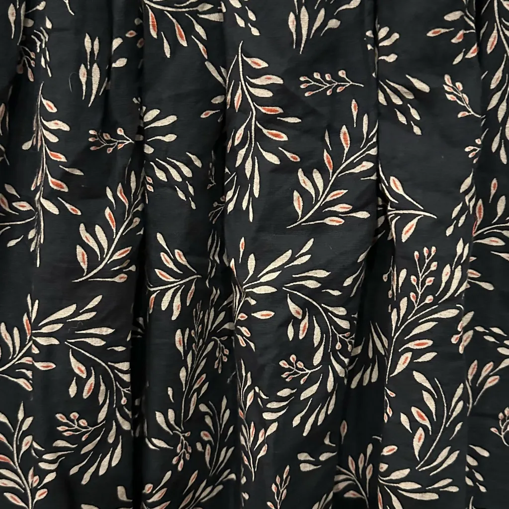 Zara Penney Rouched black floral off the shoulder   Midi dress size Medium - Image 4