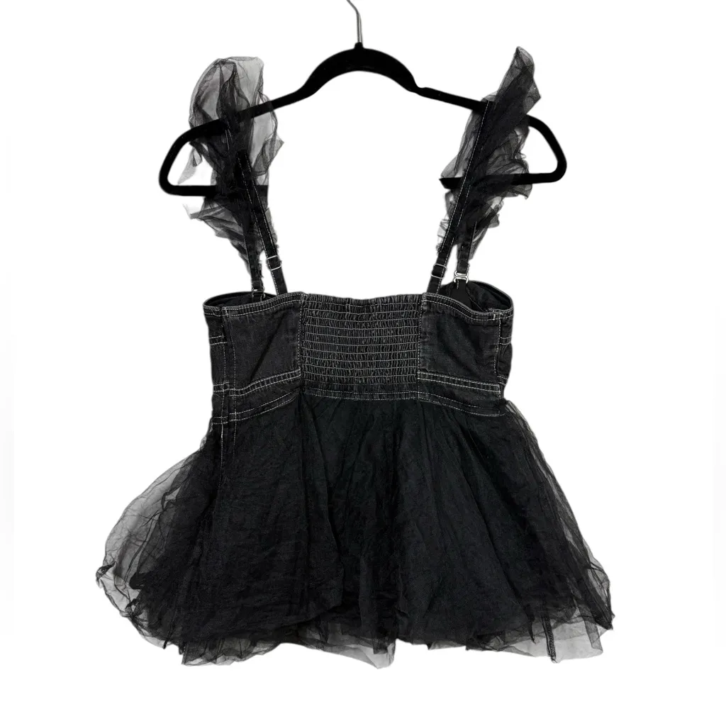 NWT Anthropologie x Pilcro Tulle Babydoll Blouse Size Small - Image 5