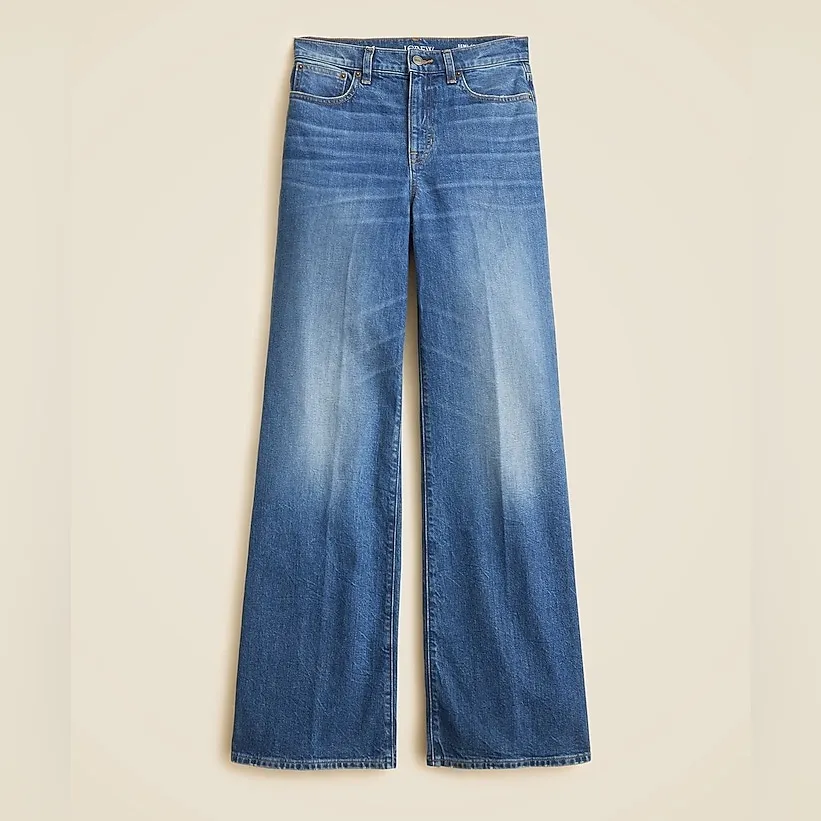 J. Crew Petite Trouser Jean in Charlotte Wash Blue Size 28P NWT - Image 4