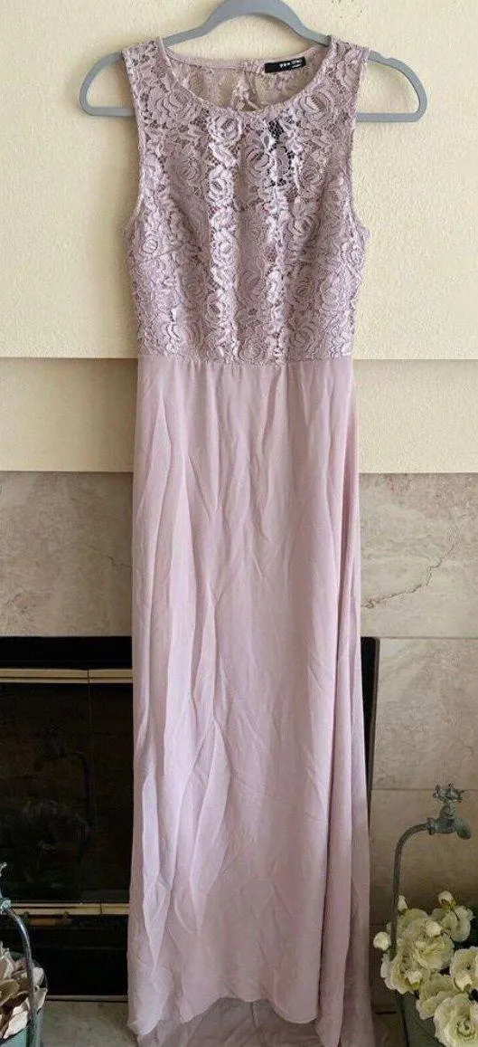 London Sz 6 Lacy Back Detail in Mink - Image 2