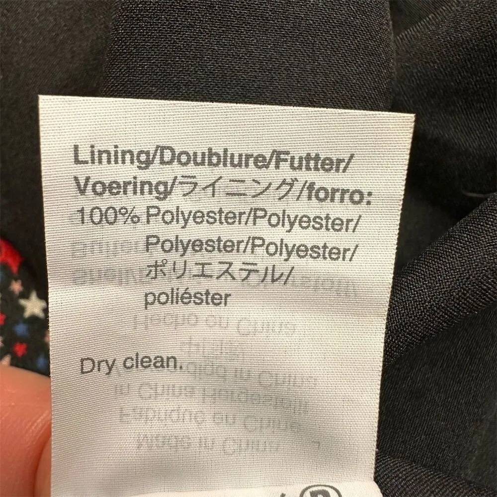 NWT Madewell Women's Tie-Neck Dress Size 2 Blue Starry Night Party Cocktail - Image 10