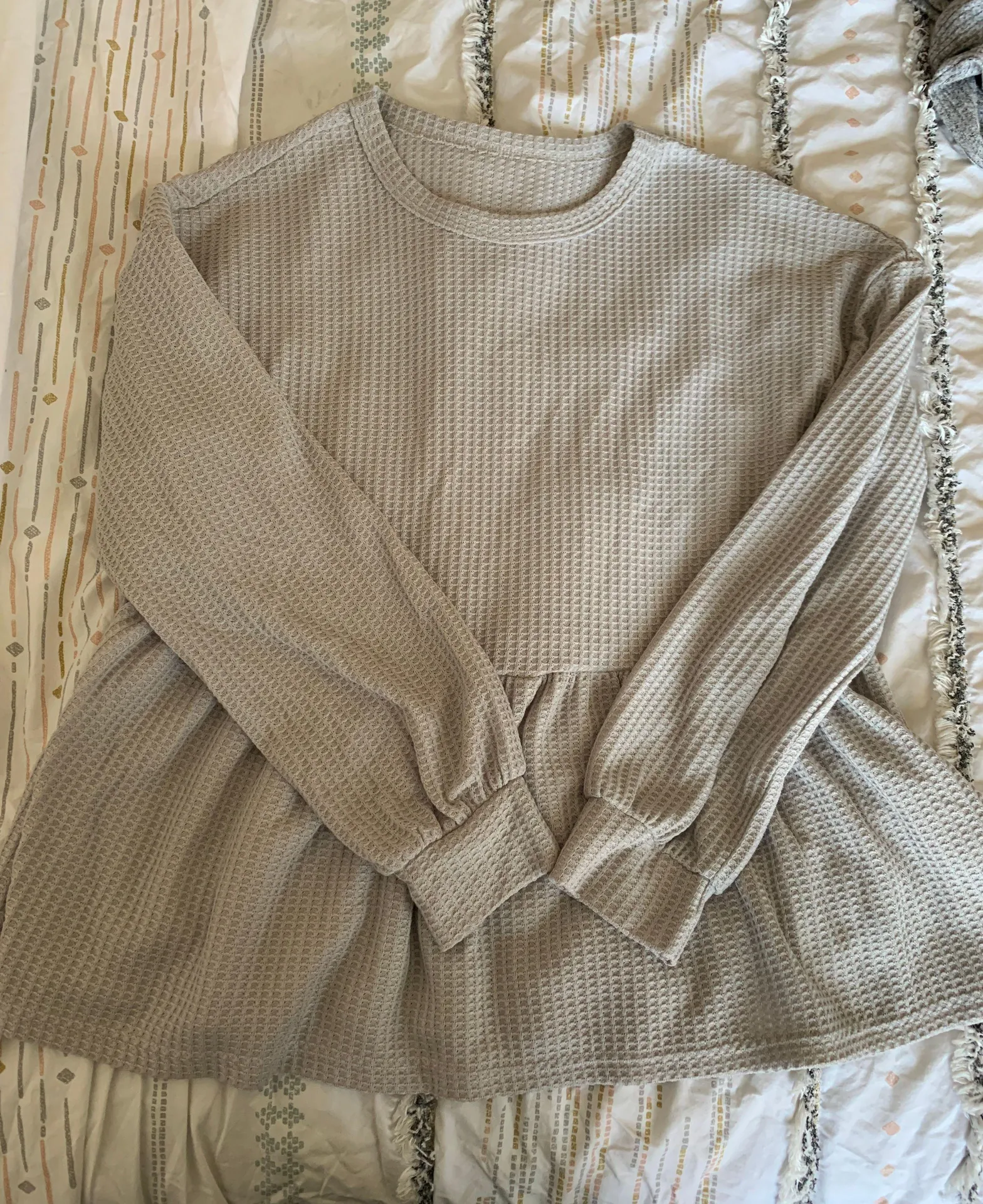 Peplum Top Gray Size M - Image 2