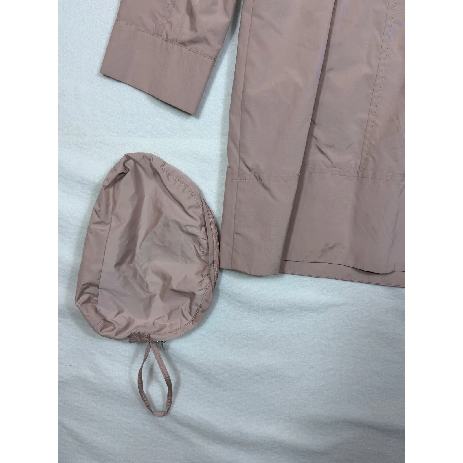 Cole Haan Signature Womens packable Pink Hooded Lightweight trench coat PM Size undefined - Image 9