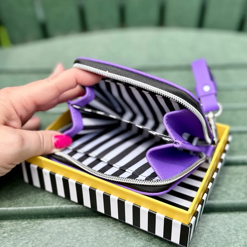 Marc Tetro Bichon Frise Zip Wallet – Purple – NWT - Image 4