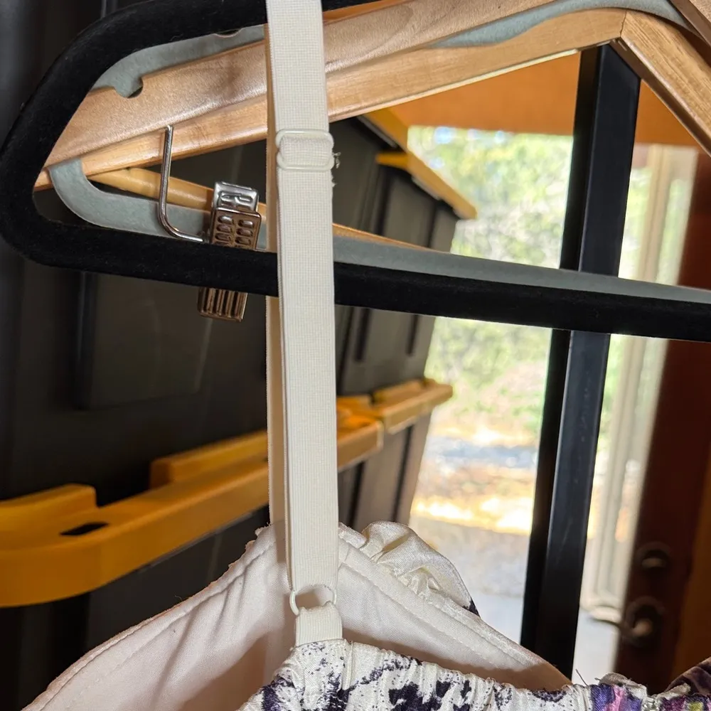 Torrid Vintage Label Purple Floral Ivory Bubble Hem Dress Size 24 - Image 11