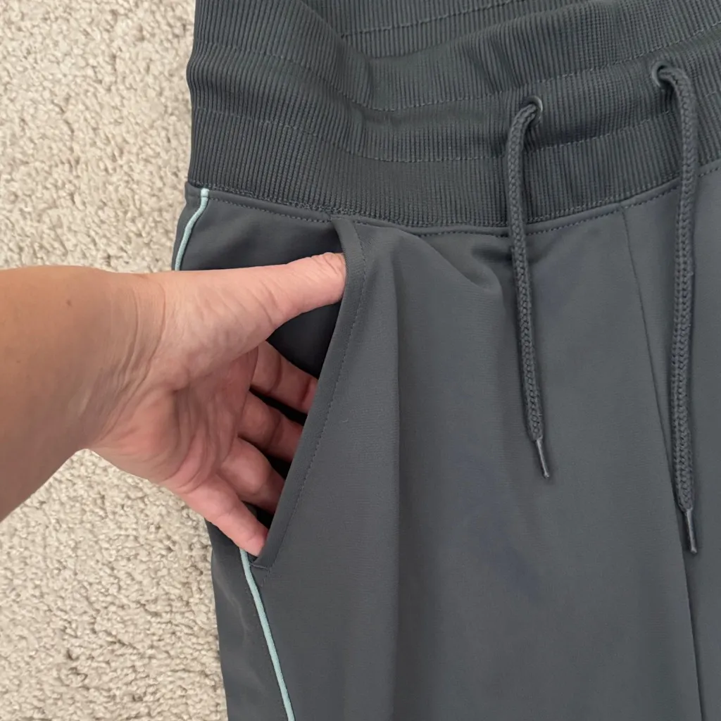 Nike Sportswear Heritage Track Pants Gray Blue Windrunner Joggers Women's Small - Image 4