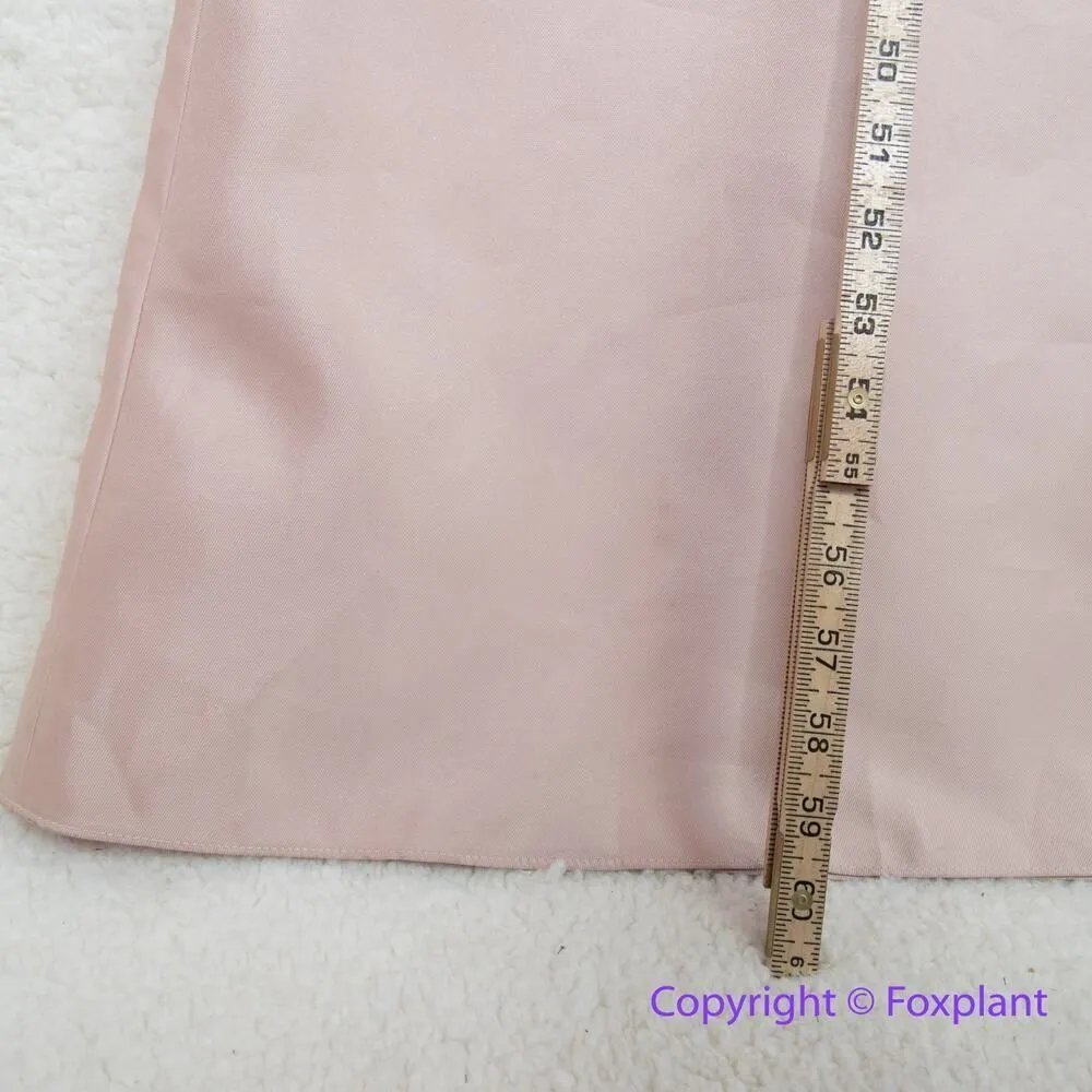 New! Alfred Sung Draped One-Shoulder Satin Maxi Dress in Toasted Sugar, size 14R - Image 9