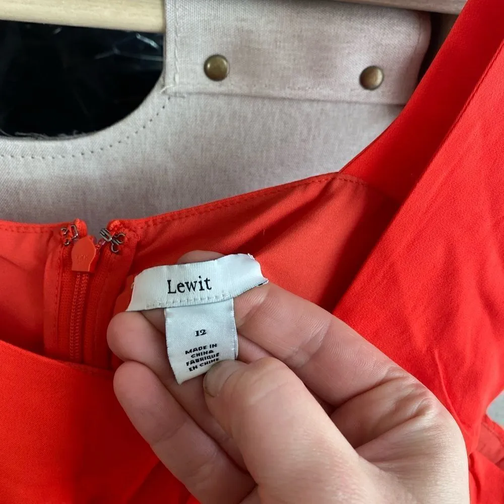 Lewit twist front jumpsut Red Size 12 - Image 7