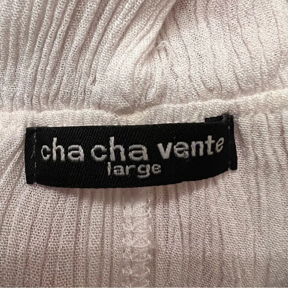 Cha Cha Vente White Off Shoulder Layered Ruffle Blouse Boho Cottagecore Large - Image 7