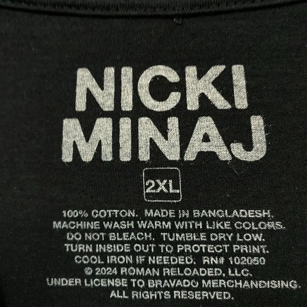 Nicki Minaj “Pink Friday” Album Graphic T-Shirt Size 2XL - Image 4