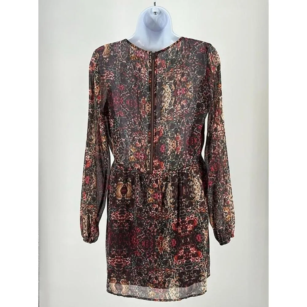 Bohemian Floral Long Sleeve Dress - Image 2