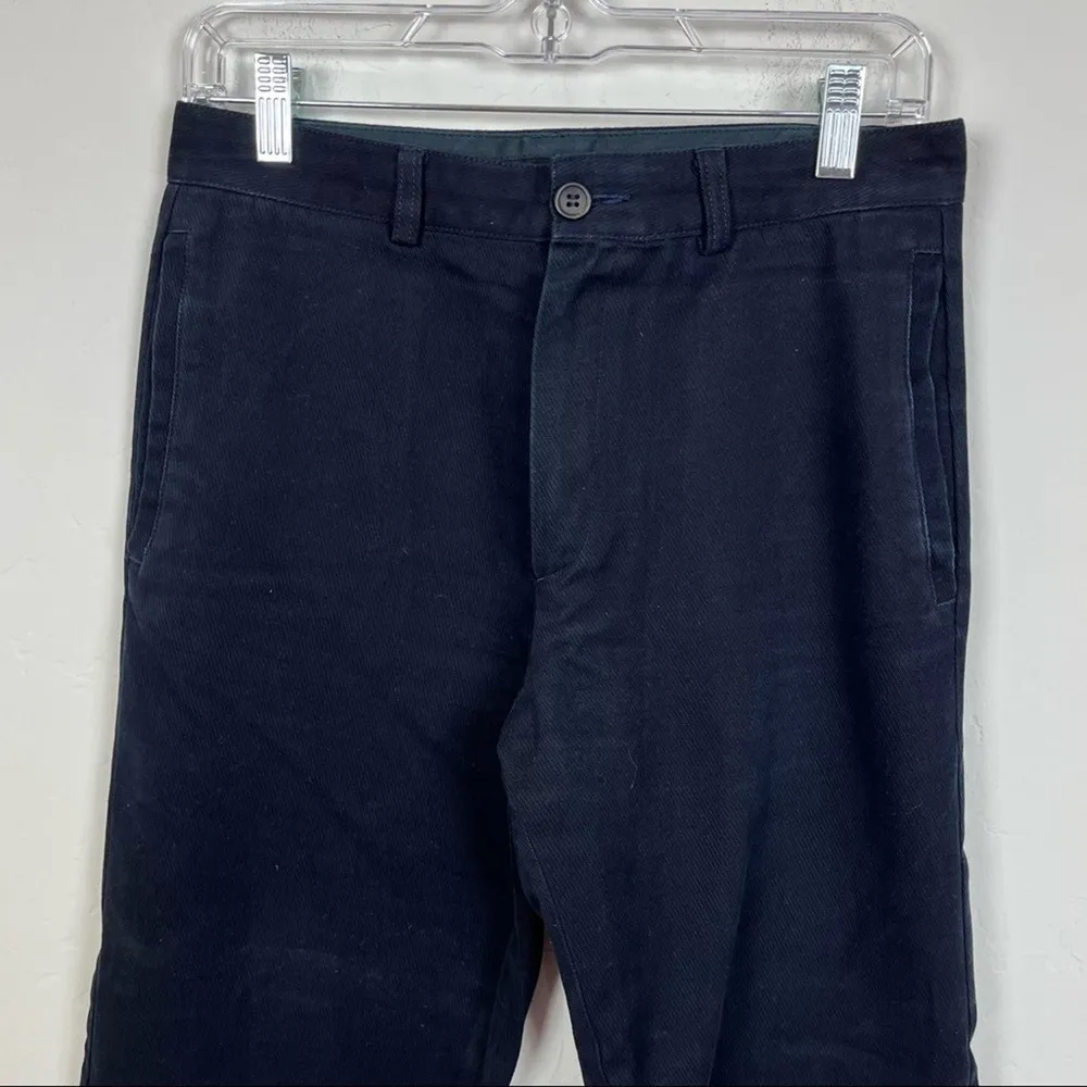 A.P.C Blue Corduroy Texture Straight Leg Pants Size XS - Image 2