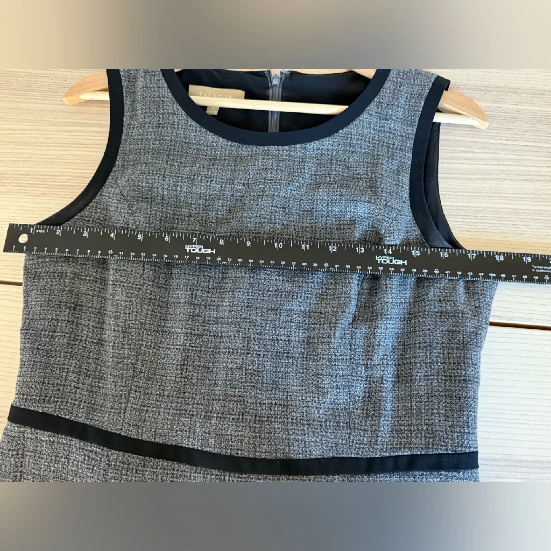 Talbots tweed suits set dress blazer Gray Black classic woven in Italy wool 🇮🇹 6 - Image 9