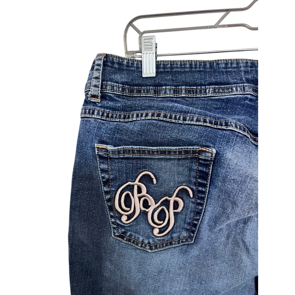 Baby Phat Vintage Y2K Embroidered Cat Cropped Jeans Size 20 Casual Women's Blue - Image 9