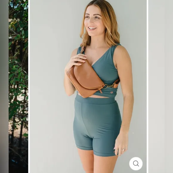 NWT HoneyMark Spicy Shorts juniper Blue size M Size M - Image 2