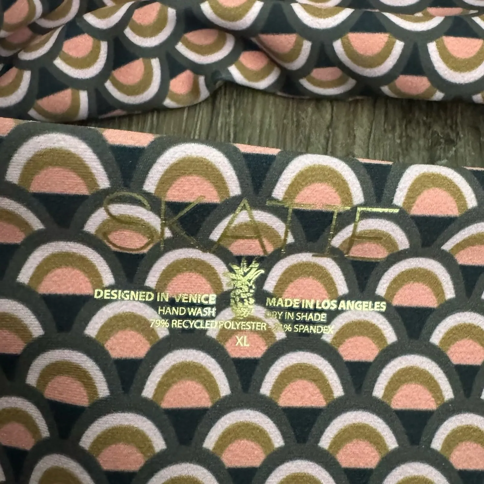 NEW Skatie Lacey Halter Bikini Top in Waikiki Print XL - Image 4