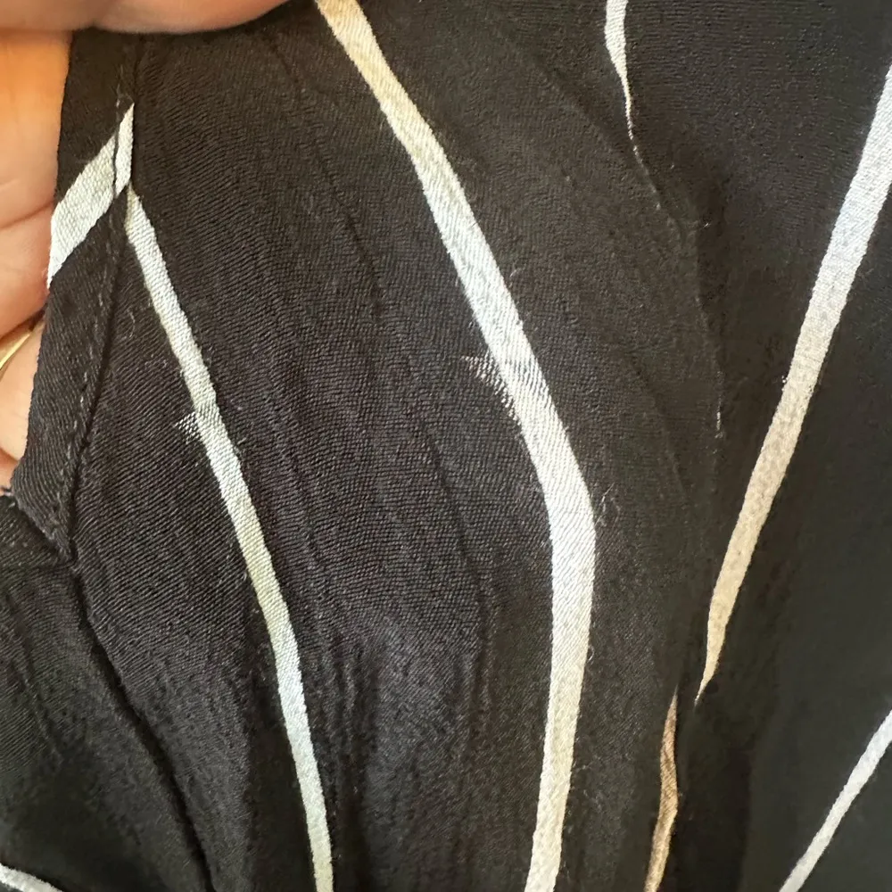 ASOS Cami Slip V Neckline Spaghetti Straps Side Slit Stripe Flowy Midi Dress 12 - Image 10