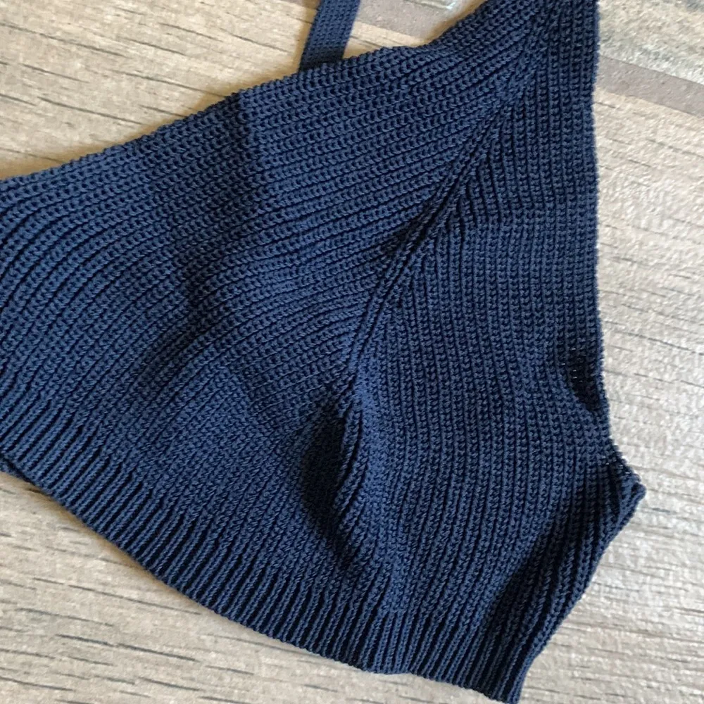 Blue ribbed bralette - Image 2