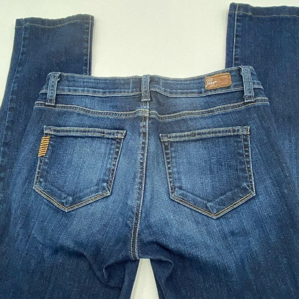 Paige Size 26x29 Peg Skinny Jeans Medium Wash - Image 6