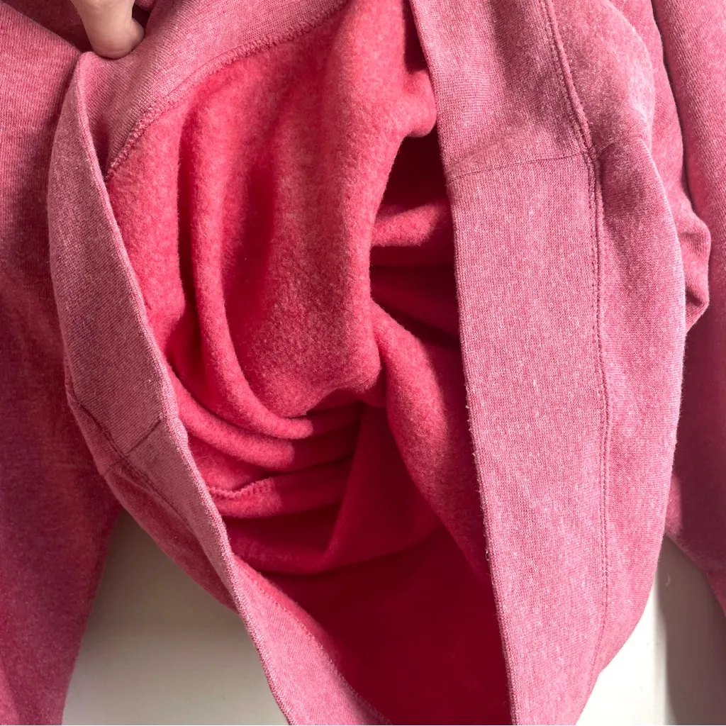 Nantucket Map Graphic Hoodie Sweatshirt Pink Fleece Lined size XL - Image 10