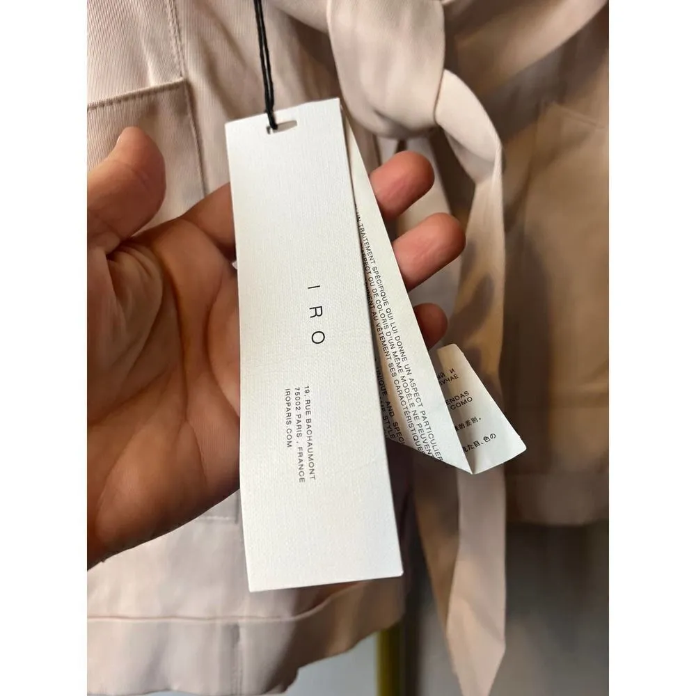 IRO Flat Front Belted Paperbag Piralin Shorts NWT Sz. 36 (US 8) - Image 3