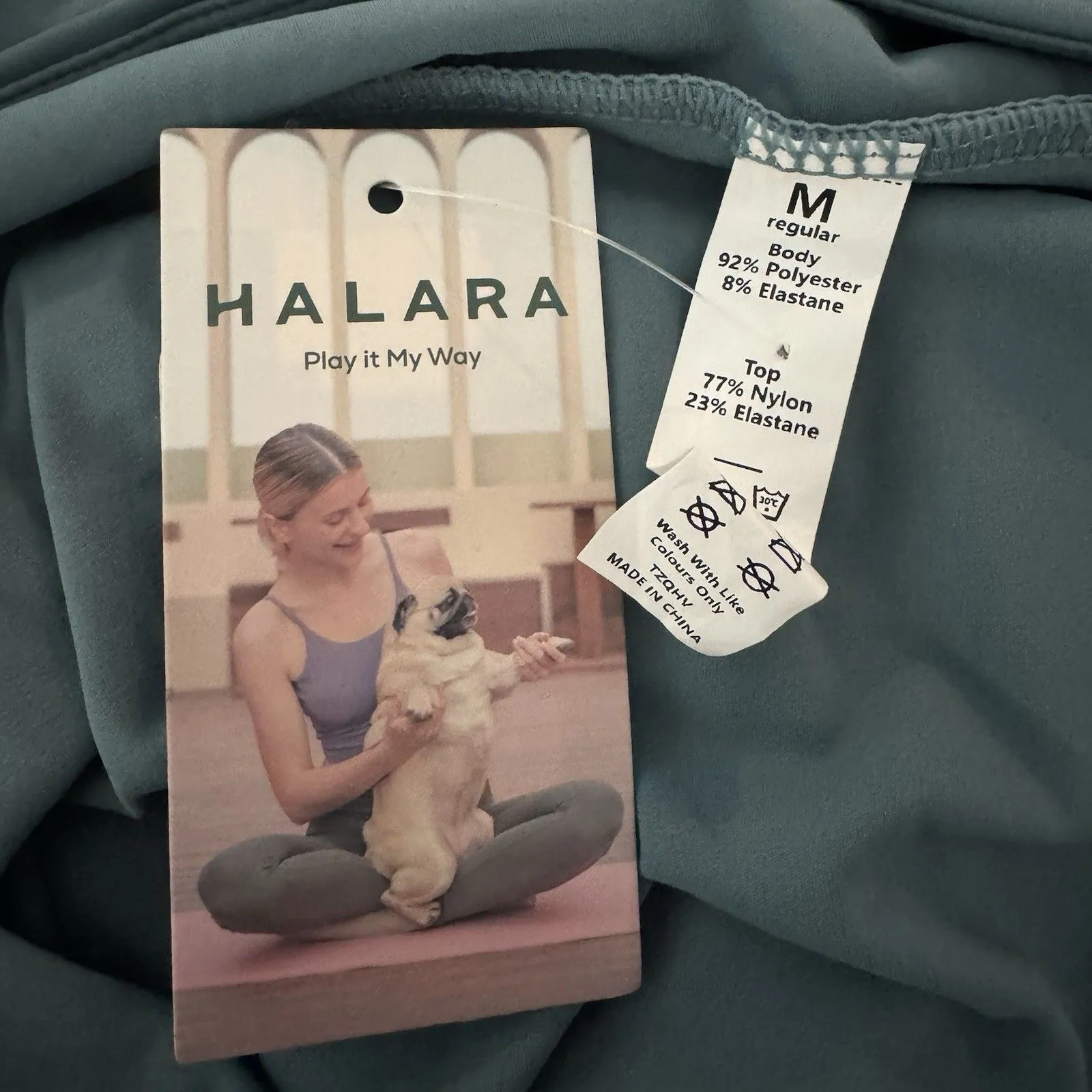 HALARA Womens Breezeful Maxi Skirt M High Waisted High Low Ruffle 2-in-1 Flowy - Image 9