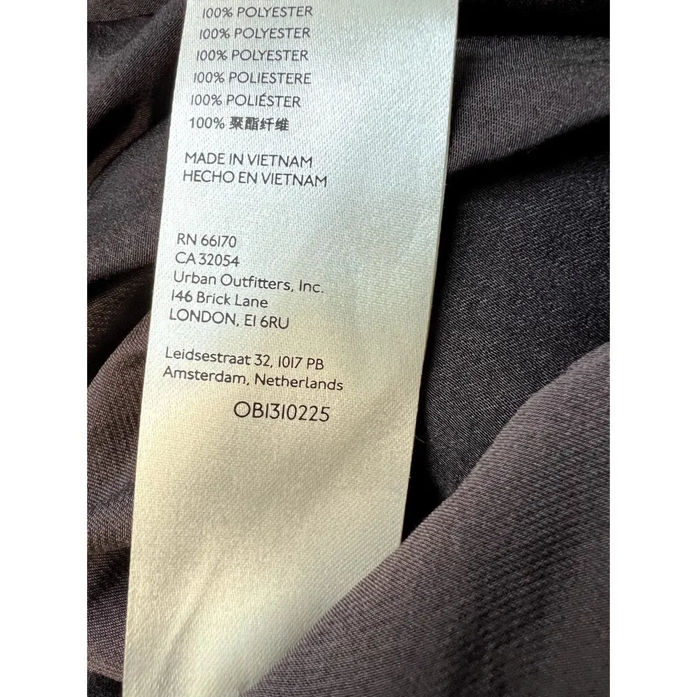 Free People Remi Midnight Brown Cuffed Cap Sleeve Crop Top Size L NWT - Image 6