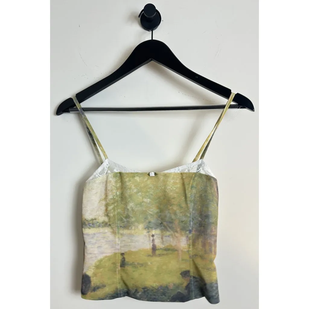 EDIKTED Picture Perfect Lace Bra Top in Green Size Small - Image 4