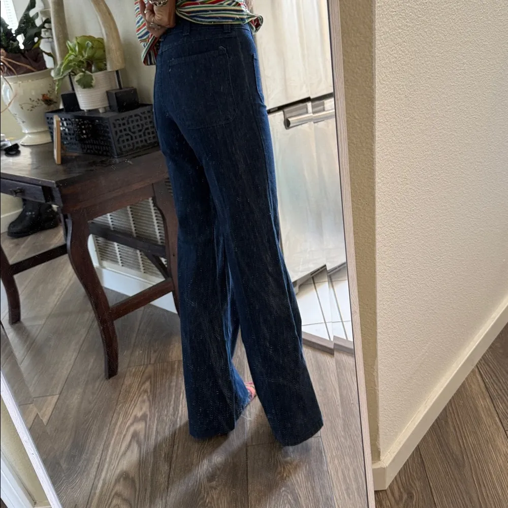 Rare Vintage wrangler dead stock Flared Jeans student fit made in the USA NWT 27 - Image 7