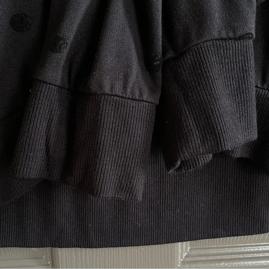 Marc New York Performance Black Polka Dot Long Sleeve Sweatshirt - small - Image 7