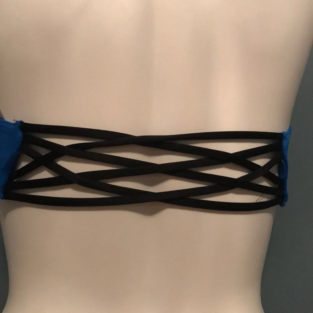Victoria’s Secret PINK blue bikini tops size small - Image 2