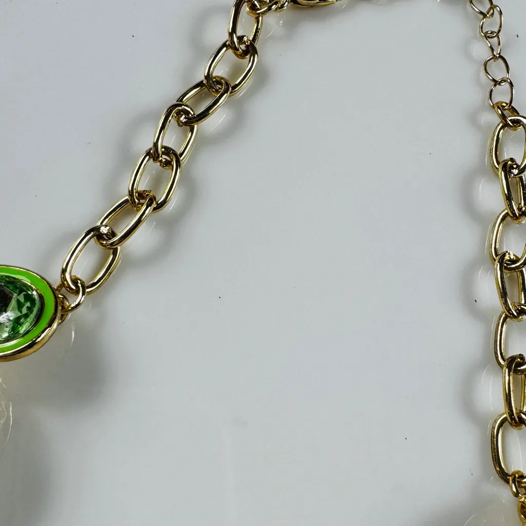 Zara Elegant Green Gemstone Necklace - Image 7