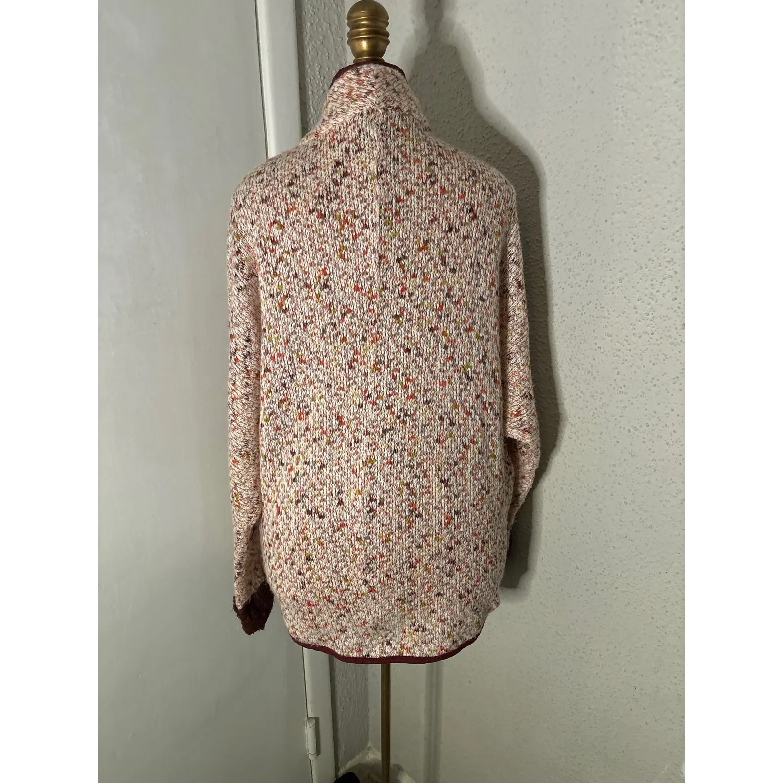 Lucca Couture High Low Button Front Sweater M Academia Preppy Grandmacore Cozy - Image 2