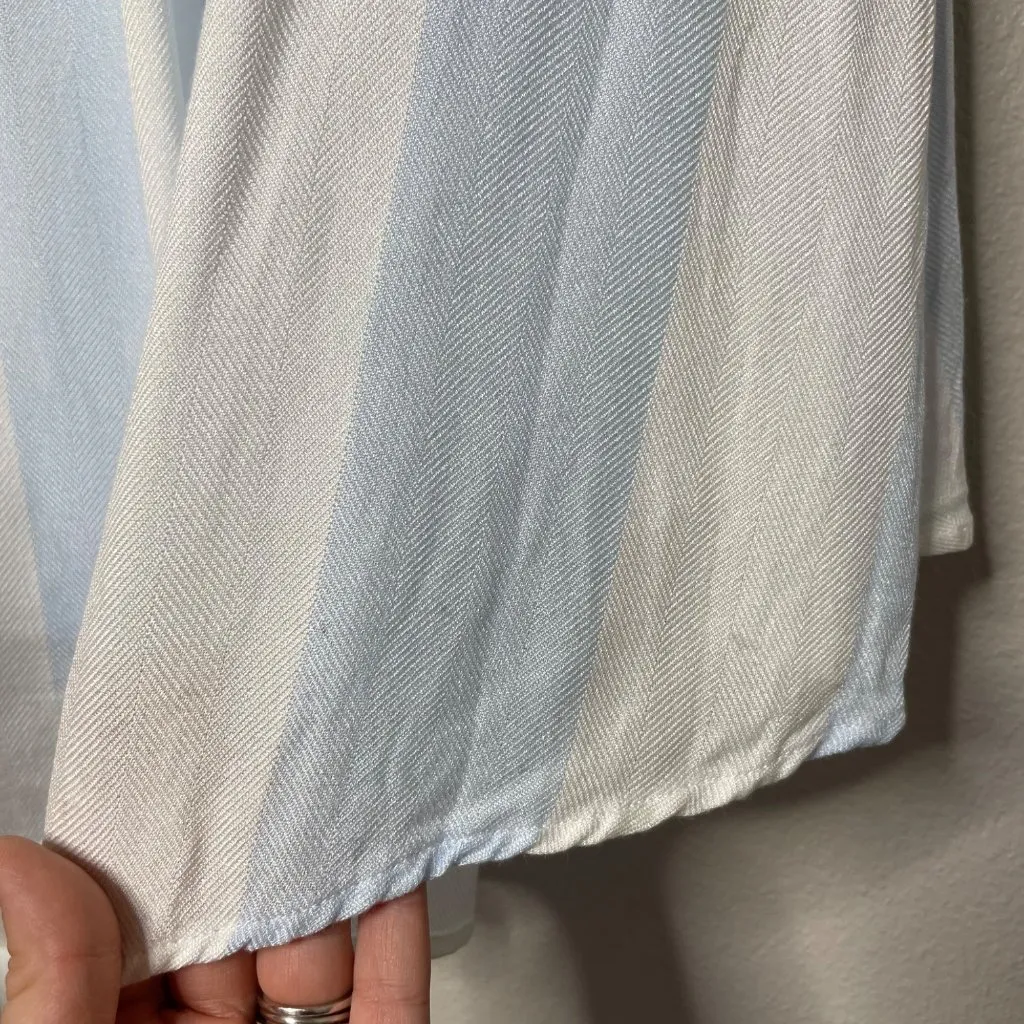 Lauren James Nassau Stripe Dress Size XL Blue and White Halter Sleeveless New - Image 12