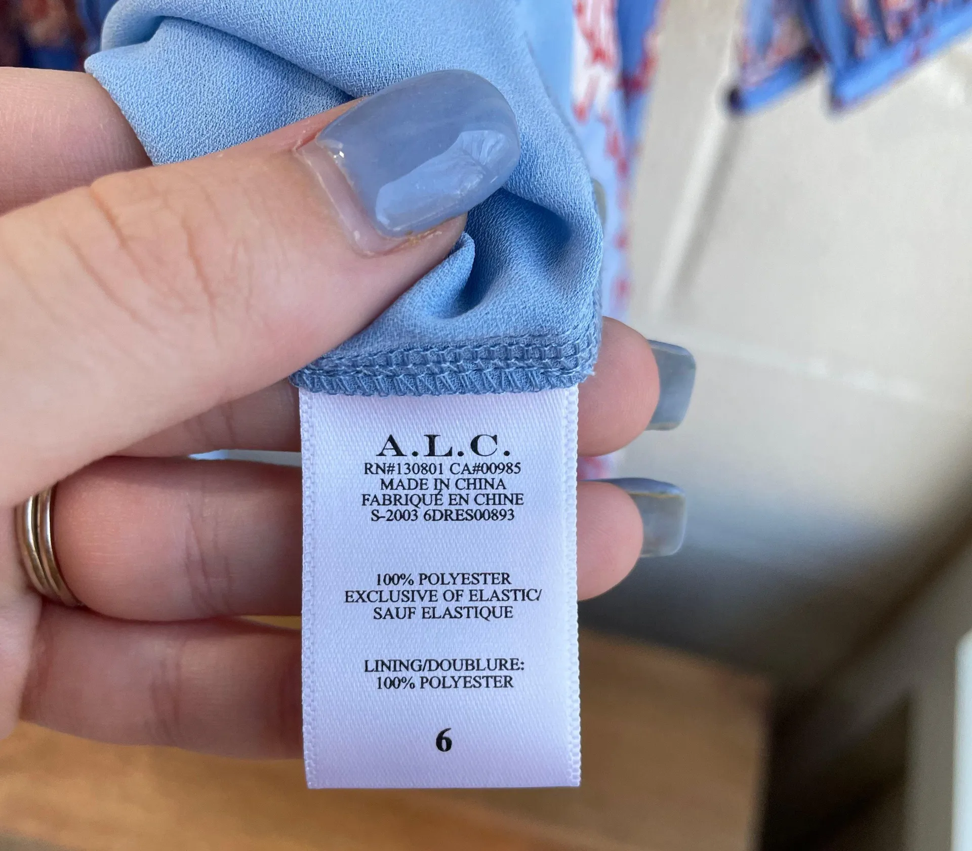 NWT Behati Dress Pleated Long Sleeve Cocktail Asymmetric Blue/Red Multi 6 - Image 11