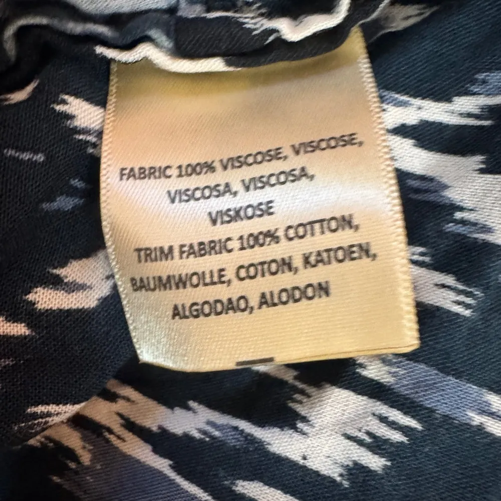 Anthropologie In Our Nature Kimono Top Cardigan Ikat Midnight One Size. E34 Blue - Image 4