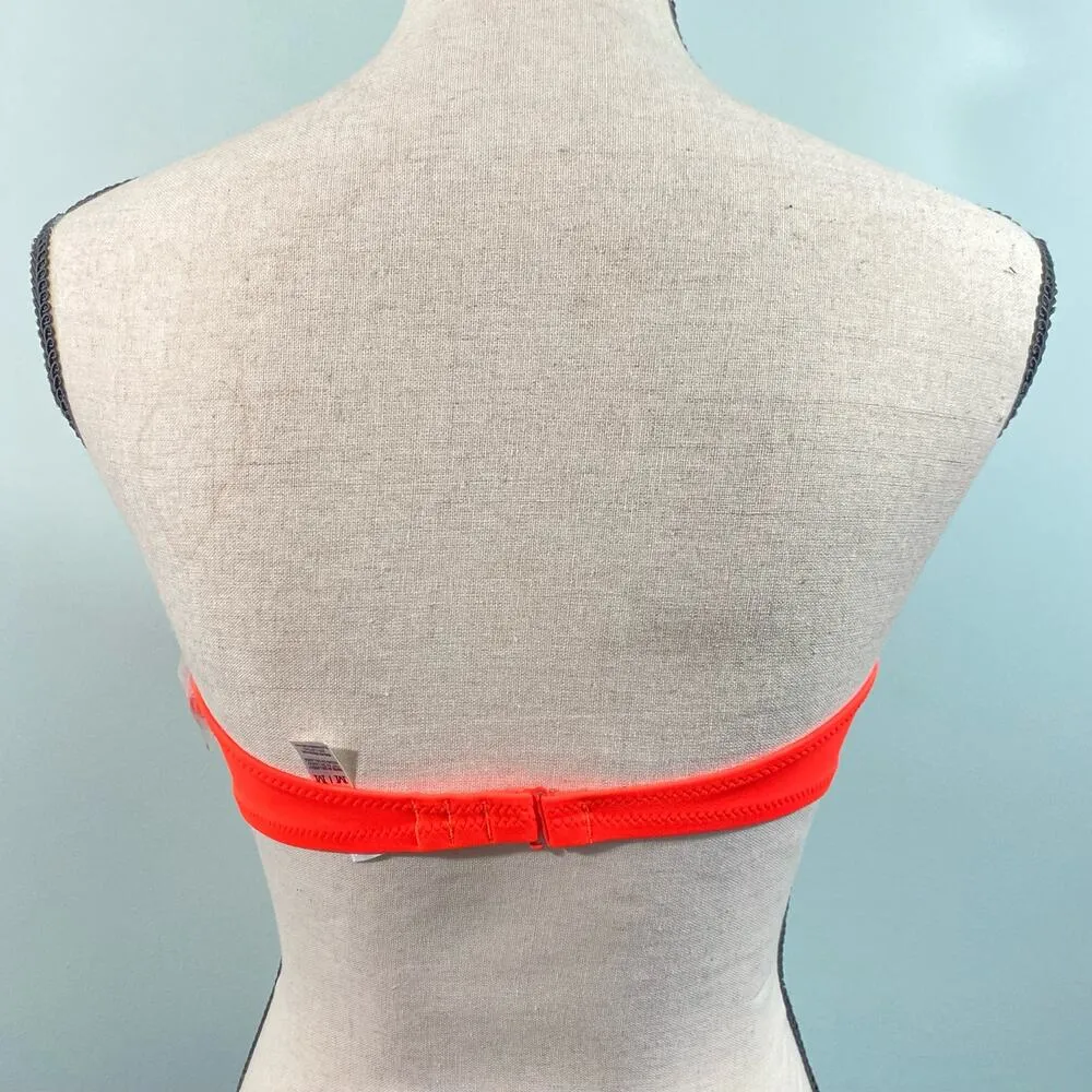 Victoria's Secret PINK Bright Orange Bandaeu Bikini Top Size M NWT Size M - Image 3